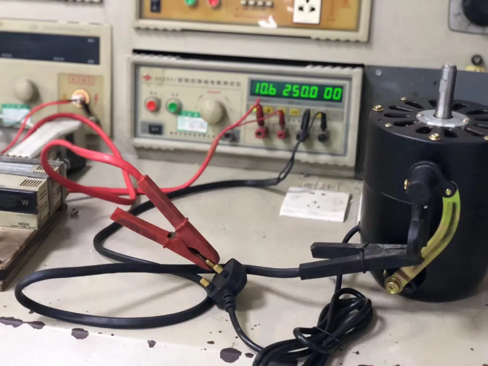 Electric fan quality assurance sampling inspection