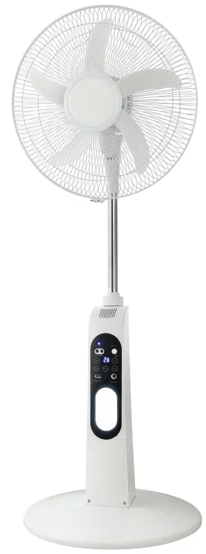 Rechargeable stand fan for homes with power cuts